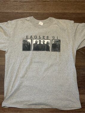 Anvil Gray The Eagles '01 Graphic Short Sleeve Tee